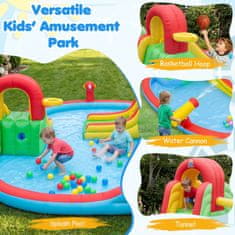 Northix Dječji napuhani vodeni park s toboganima i bazenom za pljuskanje