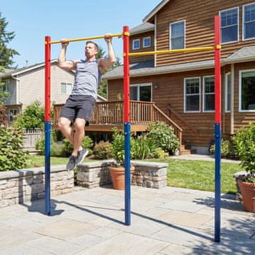 Northix Šipka za zgibove u tlu, 5 visina, nosivost 220 kg