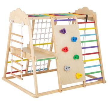 Northix 8-u-1 Montessori set za penjanje s toboganom i ljuljačkom