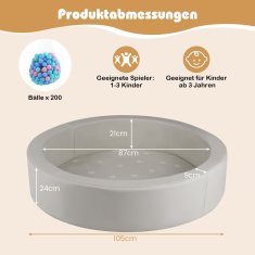 Northix Pjenasta jama s 200 oceanskih kuglica, periva navlaka