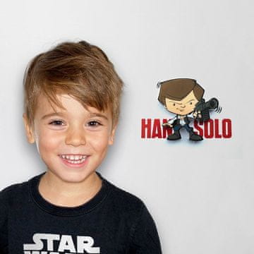 Northix Star Wars Han Solo 3D Light FX mini lampa, noćno svjetlo za djecu