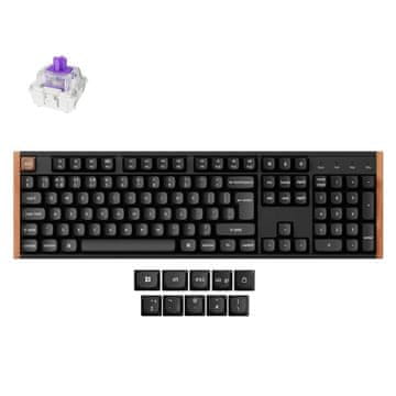 Keychron K10 HE bežična tipkovnica, 100%, Nebula prekidači, crna (K10H-F1-UK)