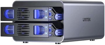 Unitek 2-bay USB-C RAID priključna stanica za vanjsko kućište tvrdog diska (S1308C01-EU)