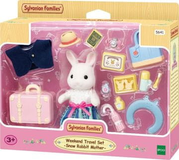 Sylvanian Families Epoch Vikend putni set Figurica majke Snježnog zeca s dodacima (5054131056417)