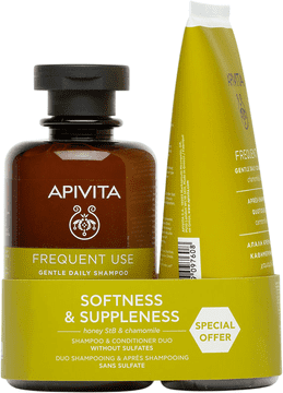 Apivita šampon za mekoću i podatnost 250 ml + regenerator 150 ml (5201279103057)