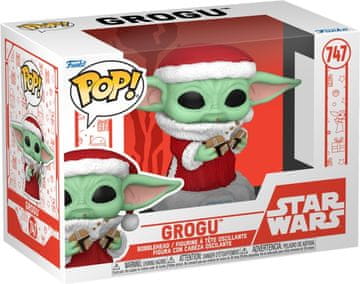 Funko Pop Disney Star Wars Mandalorian Holiday Grogu Figura 9,5 cm 80009 (889698800099)