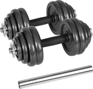 BE Rebel Active podesive bučice od lijevanog željeza u torbici sa šipkom, set 30 kg RBA-2327-30 (5901890122269)