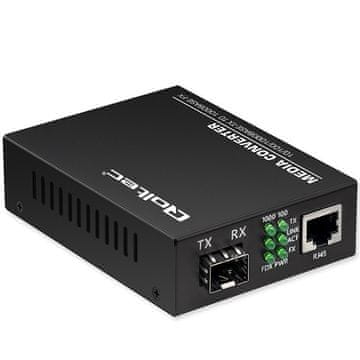 slomart Dvosmjerni medijski konverter Ethernet 1x RJ45, 1x SFP | 1000Mb/s, 5V