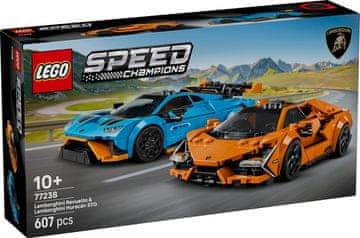 SPEED Građevni blokovi Speed Champions 77238 Lamborghini Revuelto i Huracan STO