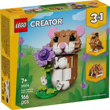 slomart Kocke Creator 31376 Slatki hrčak s cvijetom