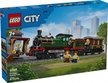CITY Kocke City 60511 Retro vlak s parnom lokomotivom