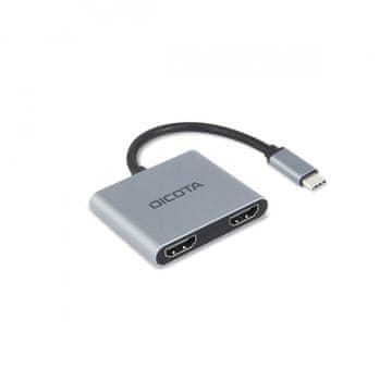 slomart DICOTA USB-C Docking Station Portable 4-in-1, 4K, 2x HDMI, 100W PD