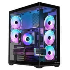 Modecom MODECOM Volcano SPACE XL ARGB FULL TOWER PC kućište, crno