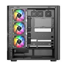 Modecom MODECOM Volcano AQ300 ARGB PC kućište Midi Tower, crna