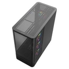 Modecom MODECOM Volcano AQ300 ARGB PC kućište Midi Tower, crna