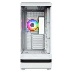 Modecom MODECOM Volcano AQ100 ARGB PC kućište Midi, bijela