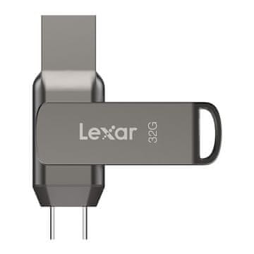 Lexar Lexar D400 USB stick 32GB, USB-A/USB-C, srebrna/crna