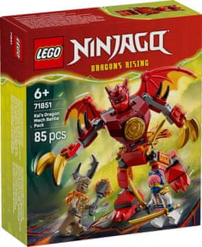 slomart LEGO Ninjago 71851 Kaijev mech zmaj - borbeni set