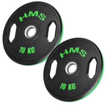 Northix Gumirani olimpijski kotači od 10 kg, set od 2