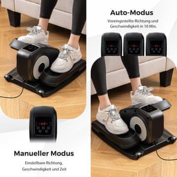 Northix Električni eliptični trenažer za ispod stola za starije osobe, tihi fitness uređaj