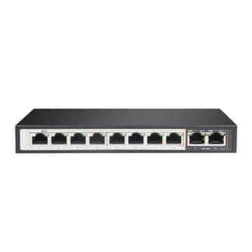 Extralink Extralink PERSES 8x Gigabit PoE/PoE+ mrežni prekidač, 2x RJ45 Uplink, 96W