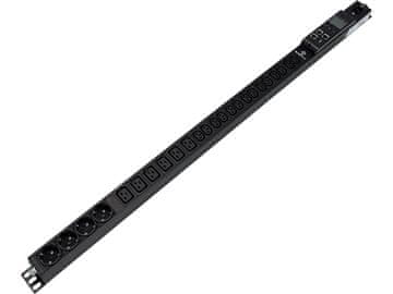 slomart SMART RACK 42U razvodna letvica 1f - 14xIEC C13 + 6xIEC C19 + 4xCEE 7/5, AVIZIO POWER