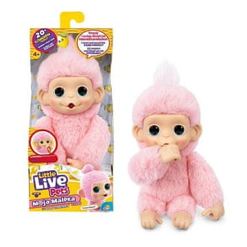slomart LITTLE LIVE PETS interaktivna mini majmunica Luna Lemon