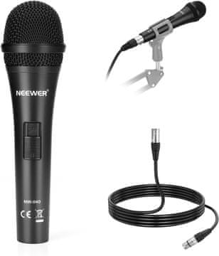 Neewer NEEWER NW-040 dinamički vokalni mikrofon, kardioidni, XLR, metalni