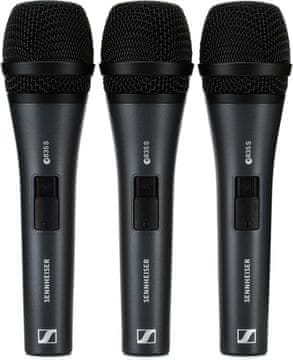 Sennheiser Sennheiser e 835-S dinamički vokalni mikrofoni (Set od 3 komada)