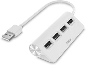 Hama Hama USB Hub 2.0, 4-portni, Multiport Adapter 4in1