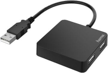 Hama Hama USB 2.0 Hub, 4-portni adapter, mali razdjelnik