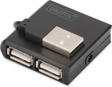 Digitus DIGITUS USB 2.0 Hub, 4-portni, crni