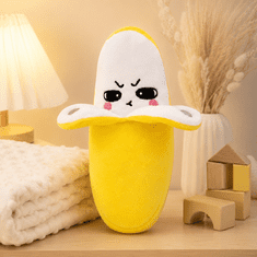 JOJOY® Glazbena plišana igračka voće, interaktivna igračka sa senzorima dodira, svjetlosni efekti, 15+ zvukova, 22 × 12 × 18 cm | FRUITMELLO Banana
