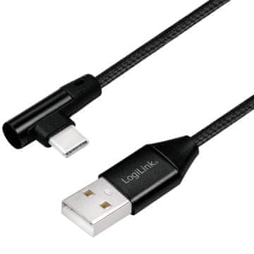 LogiLink Kutni USB-C kabel USB 2.0 Max 15W 0,3 m