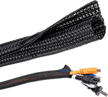 Schwarz Omotač za kablove Kiperline - 3m, crni (12-20mm)