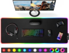 slomart Gimars RGB Podloga za miša, XXL, 12 LED načina