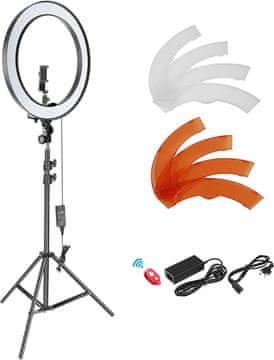 Neewer NEEWER 18" LED Ring svjetlo sa stativom, filterima i adapterom za bljeskalicu