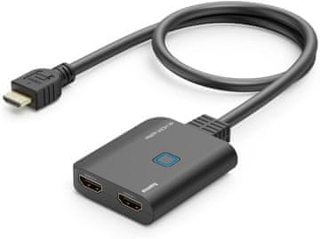 Hama Hama HDMI razdjelnik 4K 1:2 - 4K@30Hz, 60 cm