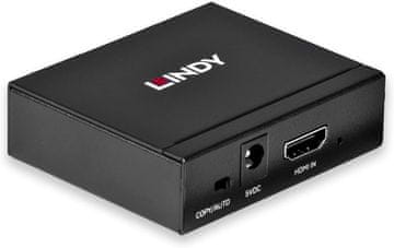 Lindy LINDY HDMI 4K razdjelnik, 2-portni, 2160p30 - Kompaktan