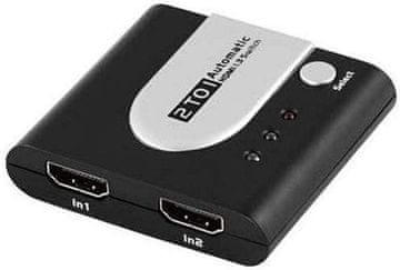 PremiumCord PremiumCord HDMI prekidač 2:1 - Automatski, Full HD 1080p 60Hz