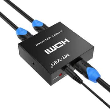 HDMI MT-VIKI HDMI razdjelnik 1:2 - 4K, 2 monitora, zrcaljenje