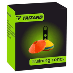 Trizand trening/komplet čunjeva za vježbanje sa stalkom i torbom, 50 komada (00023422)