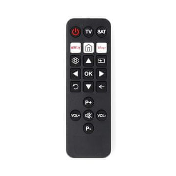 Nedis Univerzalni daljinski upravljač | Unaprijed programiran | 2 uređaja | Disney + tipka / Netflix tipka | Infracrveni | Crni