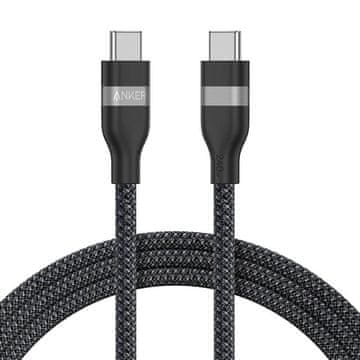 Anker Pleteni USB-C na USB-C kabel 240 W, 0,9 m, crni (A82E2H11)