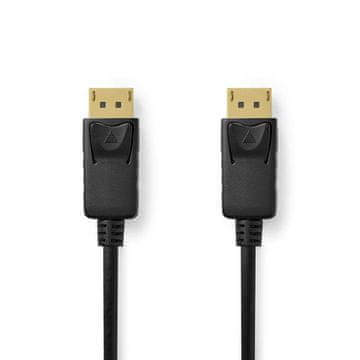 Nedis DisplayPort kabel DisplayPort muški DisplayPort muški 8K 60Hz Pozlaćeni 2 00 m Okrugli PVC Crni Kutij
