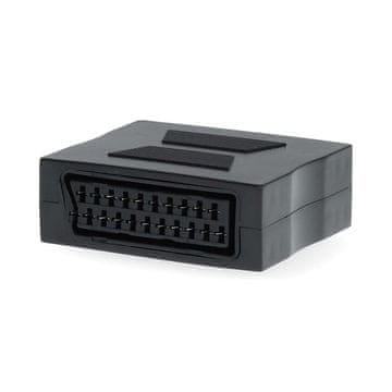 Nedis SCART adapter SCART ženski SCART ženski Niklani Ravni ABS Crna 1 kom Kutija