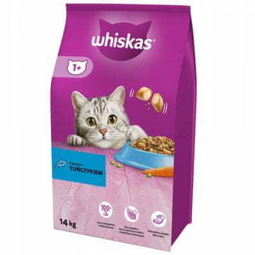 Whiskas Suha hrana za tunu s povrćem 14 kg