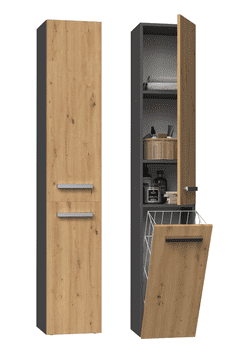 Topeshop Kupaonski stup Nel IV, ANTRACIT ARTISAN