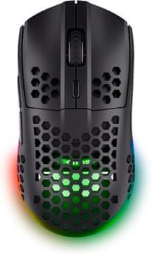 slomart GXTrust Helox ultralight bežični gaming miš, 75g, crna