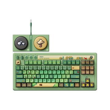 8BitDo 8Bitdo Retro 87 mehanička tipkovnica za Windows PC & Android, Forest Wonder - ANSI US Layout